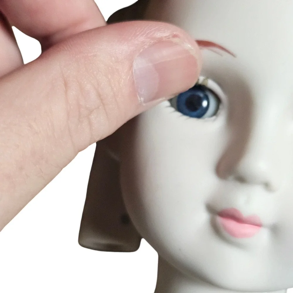 Vintage Porcelain Doll Parts Set‎ Head Arms Legs Sleep Eyes w/ Box 8939NW Taiwan